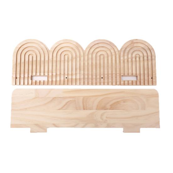 Спиральная настенная плавающая полка Богема Фермерский дом Рустик Деревянная настенная полка для дисплея Украшение Гостиная Спальня Ванная Комната Стеллаж для хранения