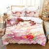 Anime Chieri Ogata Bedding Set 3D Printed Suitable for Bedroom Duvet Cover Set With Pillowcases Kids Home Textile