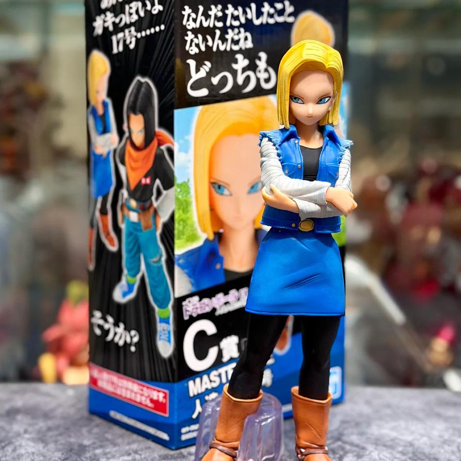 25СМ Аниме Dragon Ball Z Андроид 17 18 Фигурка Андроид 18 ПВХ Фигурки Действия Коллекционная Модель Игрушки, разработанные для Детей Рождественские Подарки
