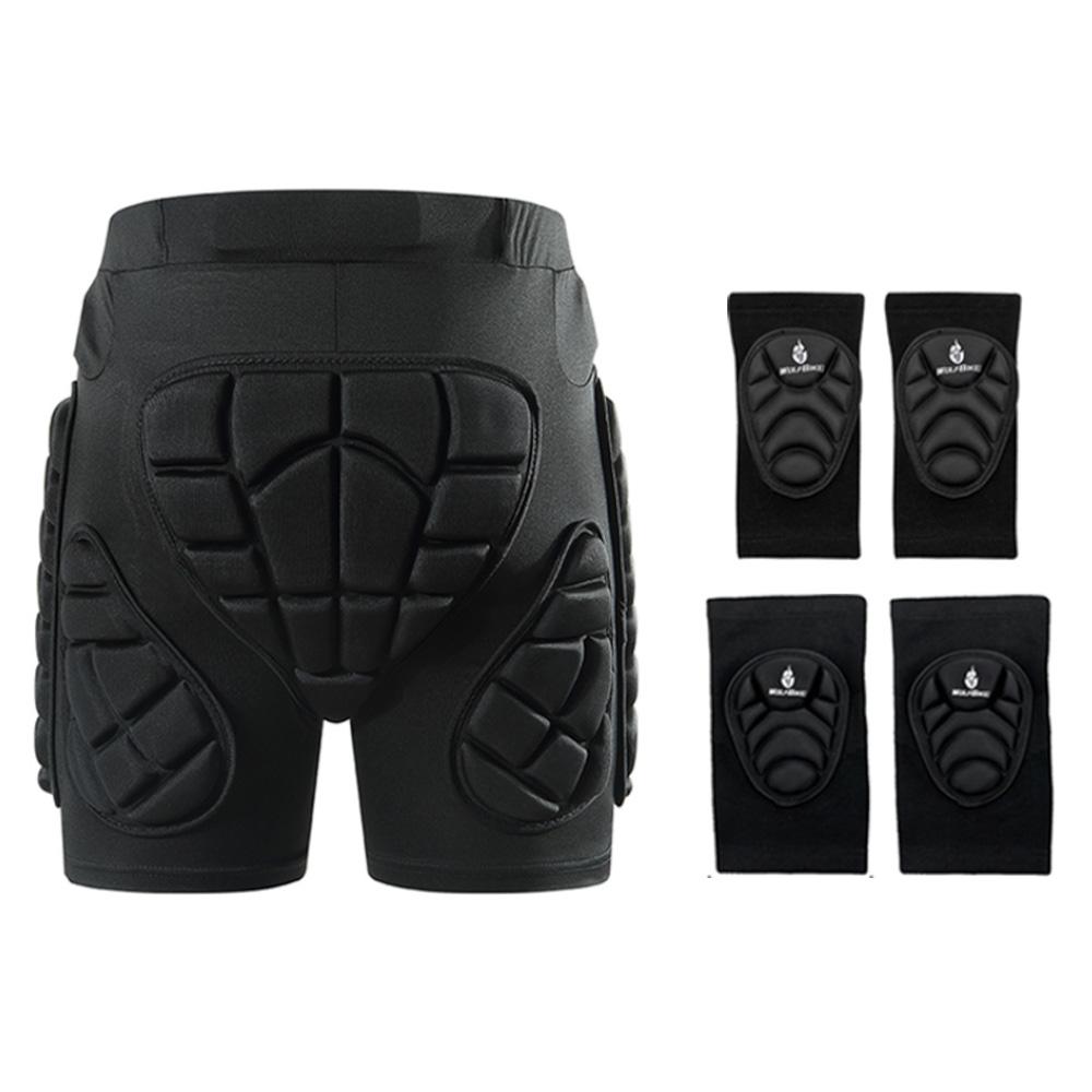 WOSAWE EVA Pad Snowboard Hip Padded Shorts Kids Adult Ski Roller Skating Hockey Riding Cycling Butt Support Bicycle Shorts