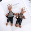 Корейский креативный брелок в виде леди-кролика, милый длинноногий кролик, изысканная кукла, брелок для автомобиля, сумка, кулон, подарок