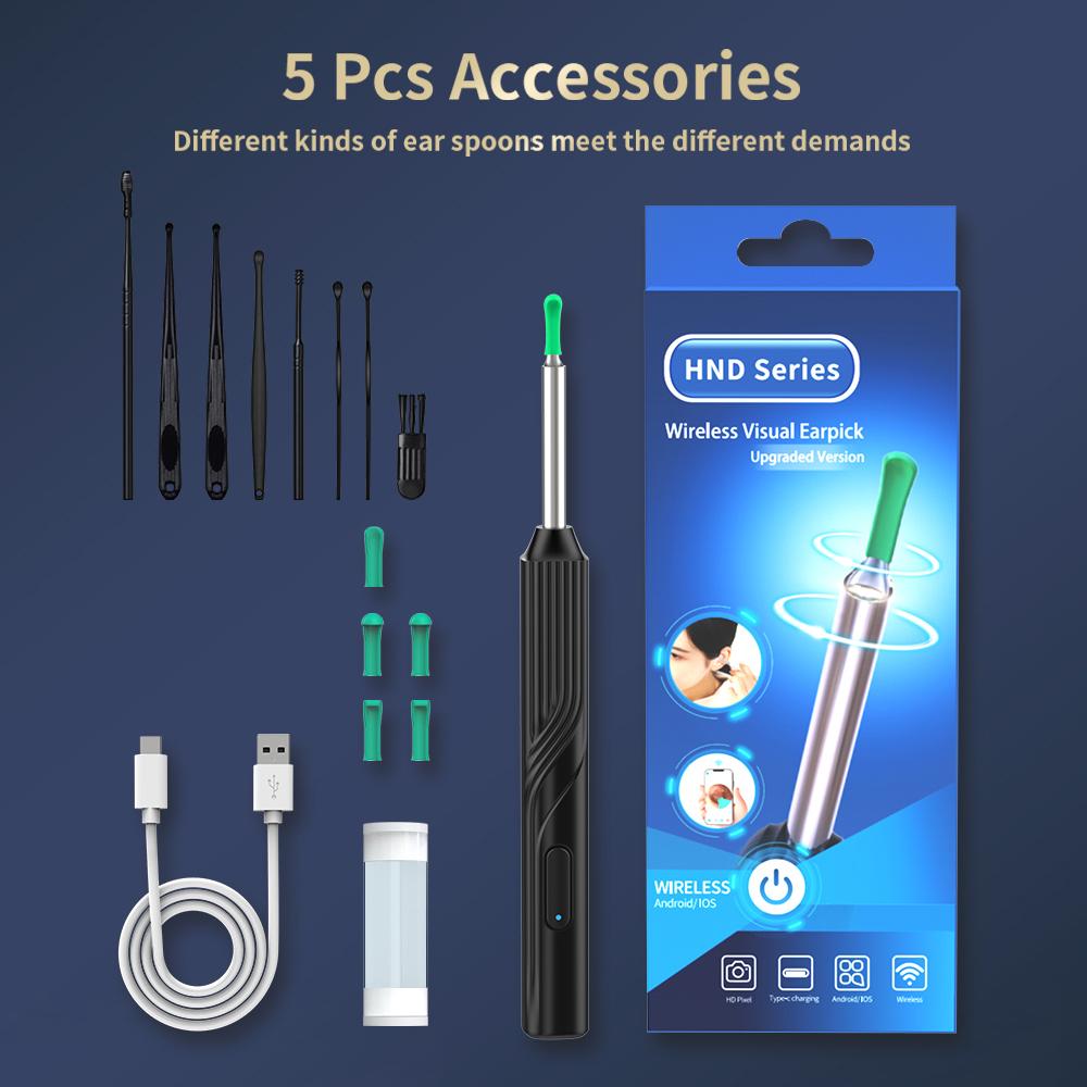 Durable And Safe Earwax Remover Cleaning Tool Ear Endoscope With Mini Camera Usb C Charging Earpick Health Care Set For Iphone Android Best