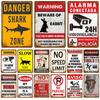 Retro Warning Metal Sign Danger Vintage Plaque Caution Tin Sign Poster Metal Plate For Garage Home Man Cave Wall Decor Cafe Club