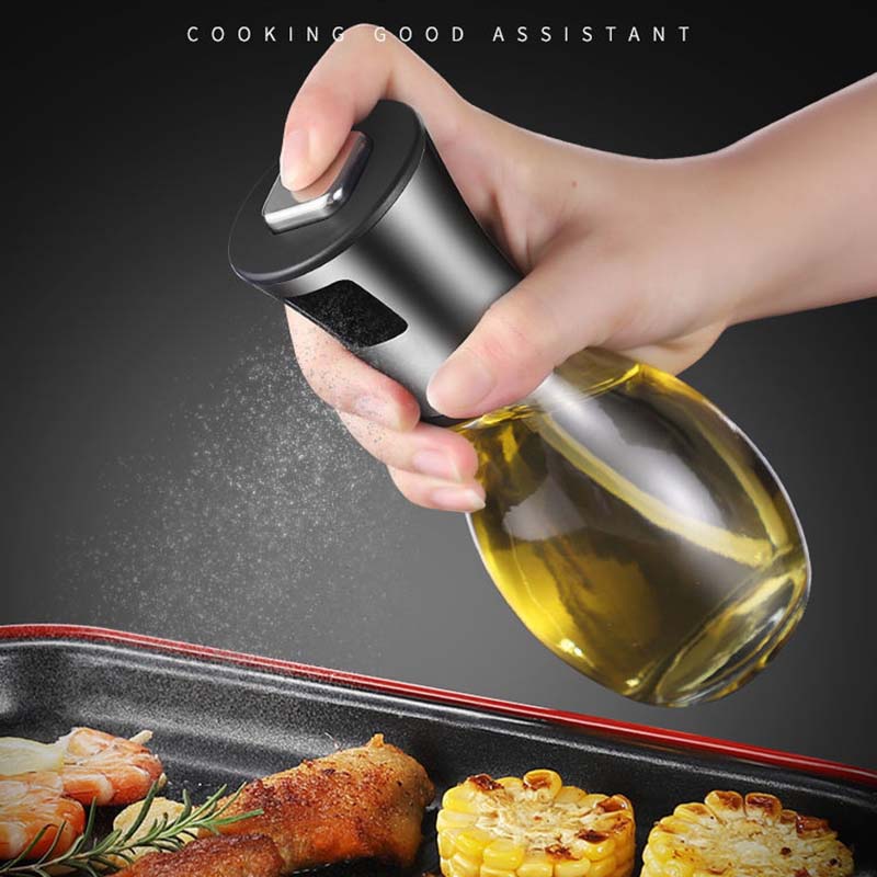 2 шт., распылитель для масла для барбекю из нержавеющей стали, бытовой дозатор для оливкового масла, кухонная бутылка для пищевого масла, стеклянный горшок для контроля масла, уменьшающий жирность