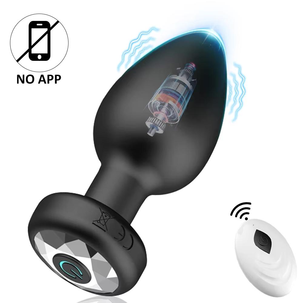 Bluetooth Анальный вибратор Анальная пробка Массажер простаты Женский мастурбатор Дилдо Взрослые секс-игрушки для женщин Мужчин Гей приложение Пульт дистанционного управления