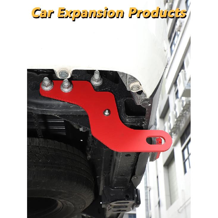 Car Towing Bars Kit Rear Bumper Bar Towing Trailer Hook Rear Frame Side Tow Hook Car Accessory For Toyota Tundra XK70 2022-2026