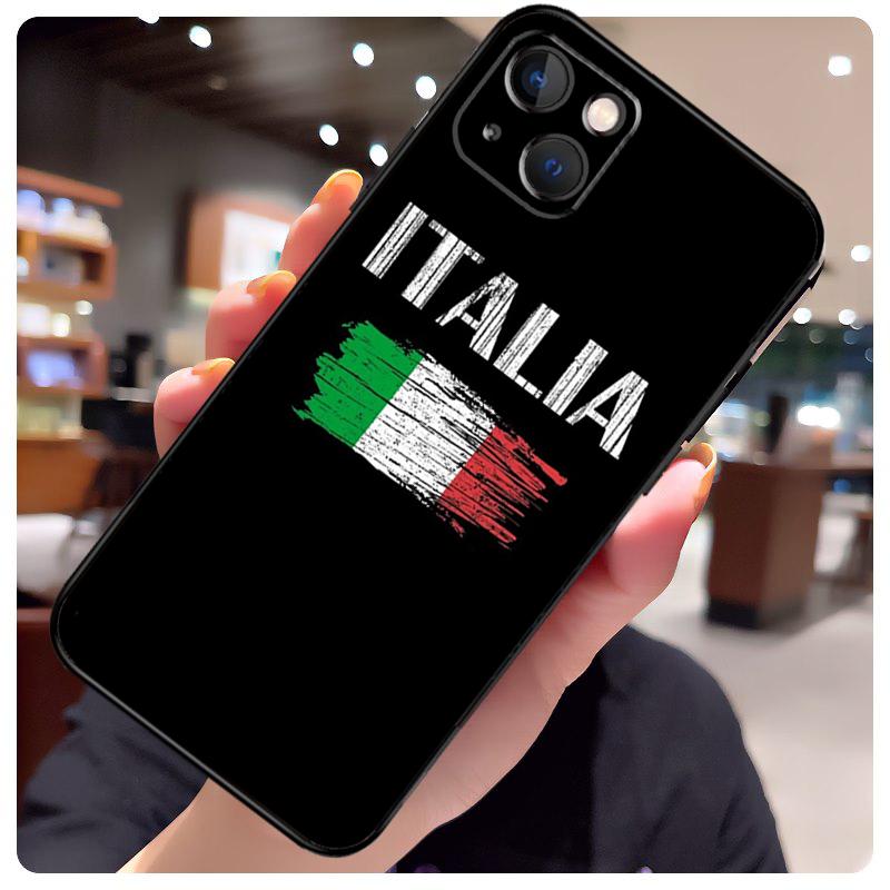 Italy Flag Case For iPhone 14 Pro Max 16 15 11 12 13 17 Pro Max mini 15 16 Plus 16e 17 Air Phone Cover