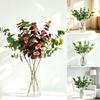 1Pcs Silk Fake Leaf Branch 75cm Silk Green Leaves Artificial Eucalyptus Leaf  for Wall Decoration