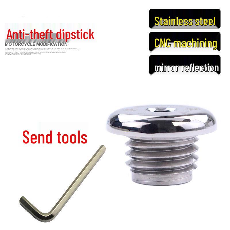 Kawasaki NINJA400/Z400 Stainless Steel Oil Filler Cap Dipstick for Modification