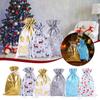 Gold Drawstring Snowman Elk Snowflake Goods Candy Wrapping Gift Bag Packaging Bag Christmas Gifts