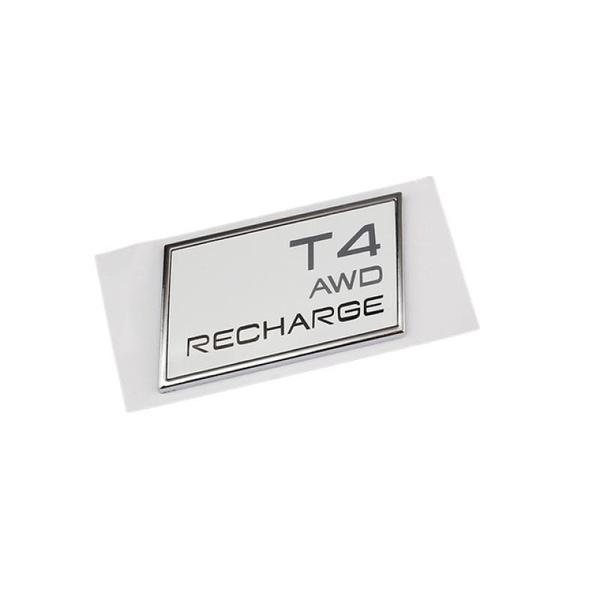Car 3D ABS Trunk Badge Emblem Decals Sticker For Volvo T3 T4 T5 T6 T8 B5 B6 AWD Recharge XC40 XC60 XC90 V60 S60 S80 S90 V40 C30