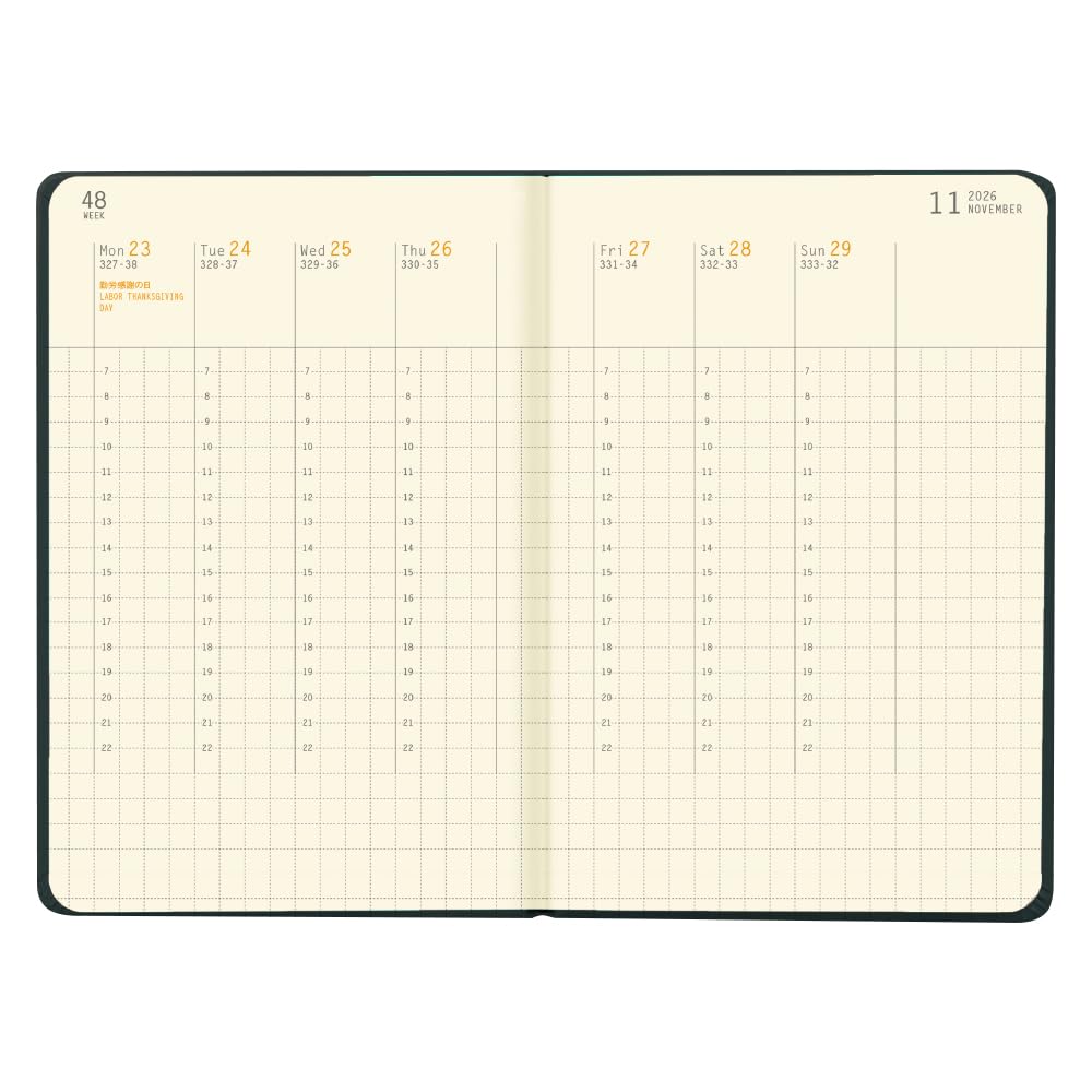 New Color: Rhodia [Starting January 2026] Planner Diary, A6, Weekly Vertical Type, Web Planner Weekly Vertical, Aubergine, Rhodia Cf117323