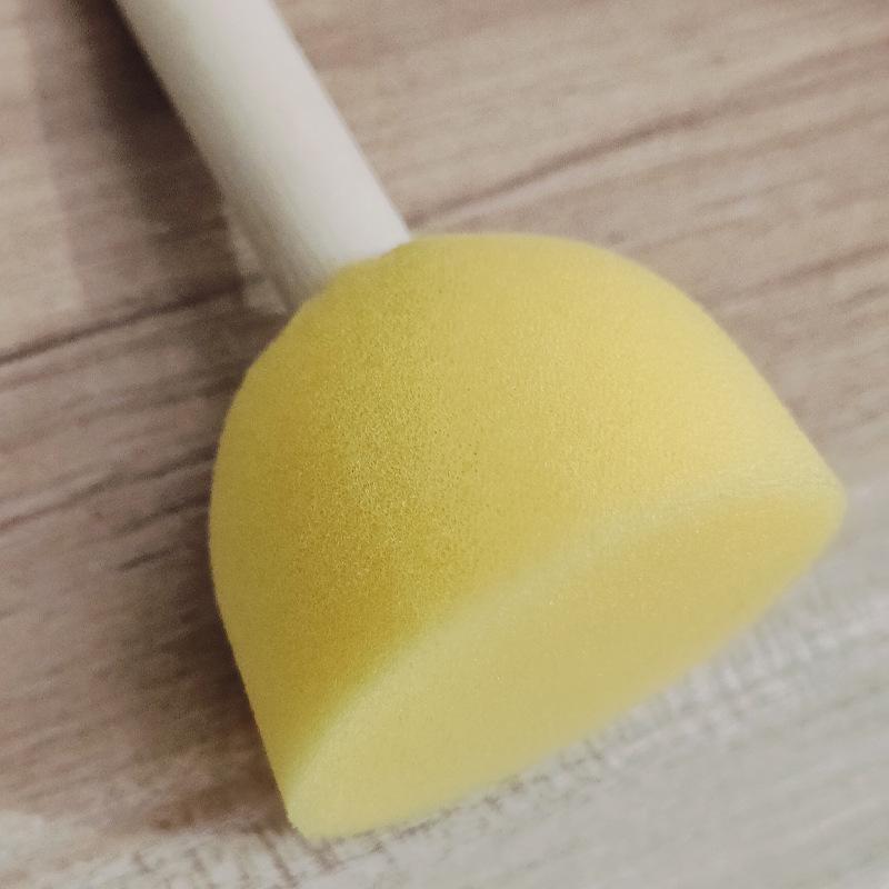 Деревянная ручка Губка-гриб Кисть для рисования для детей - DIY и инструмент для художественного штампа