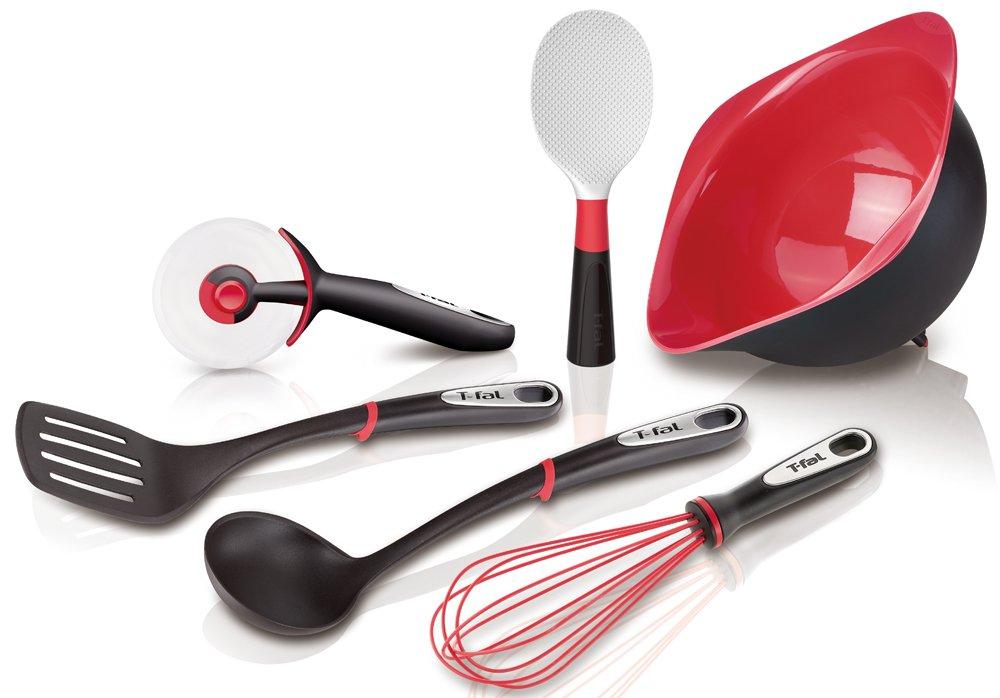 Tefal Cooking Spoon Cooking Spoon Spatula Dishwasher Safe with Silicone Pad K21321 "Ingenio Spoon"