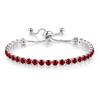 Adjustable 4MM Round Rainbow Zircon Tennis Bracelets for Women Men Fashion Silver Color Crystal Chain on Hand Trend Jewelry H133