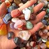 100g New 7-9mm Natural Colorful Agate Gravel Crystal Stone Fish Tank Decoration