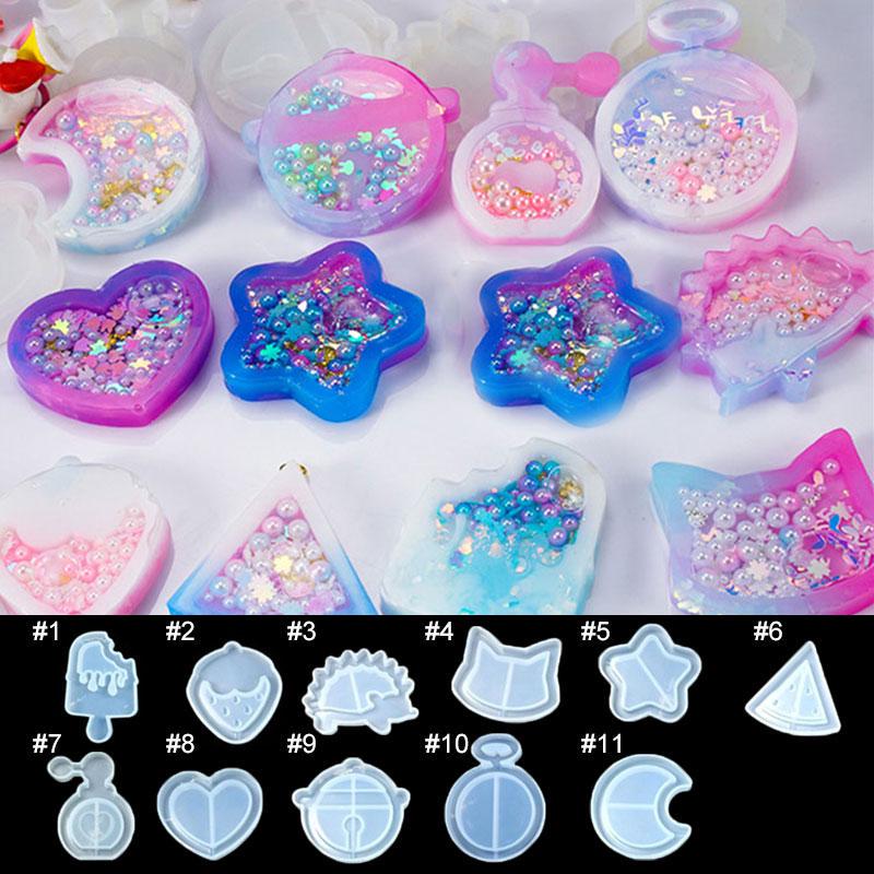 DIY зыбучие пески, эпоксидная силиконовая форма, ювелирные изделия, кулон, смоляные формы, инструменты для рукоделия