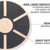 Six Sides Core Training Board Wooden Core Strength Trainer Round Balance Training Board  Office Use