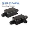 IP66 Electrical Outdoor Waterproof Cable Connector 2/3 Pin Junction Box for Low/High Voltage Garden Light Accessories 41A/450V