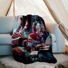 Personalized Custom Name Blanket - Harley Quinn and the Joker Print Design,Blanket for Sofa,Bed,Travel,Camping - Soft and Warm, Great Gift