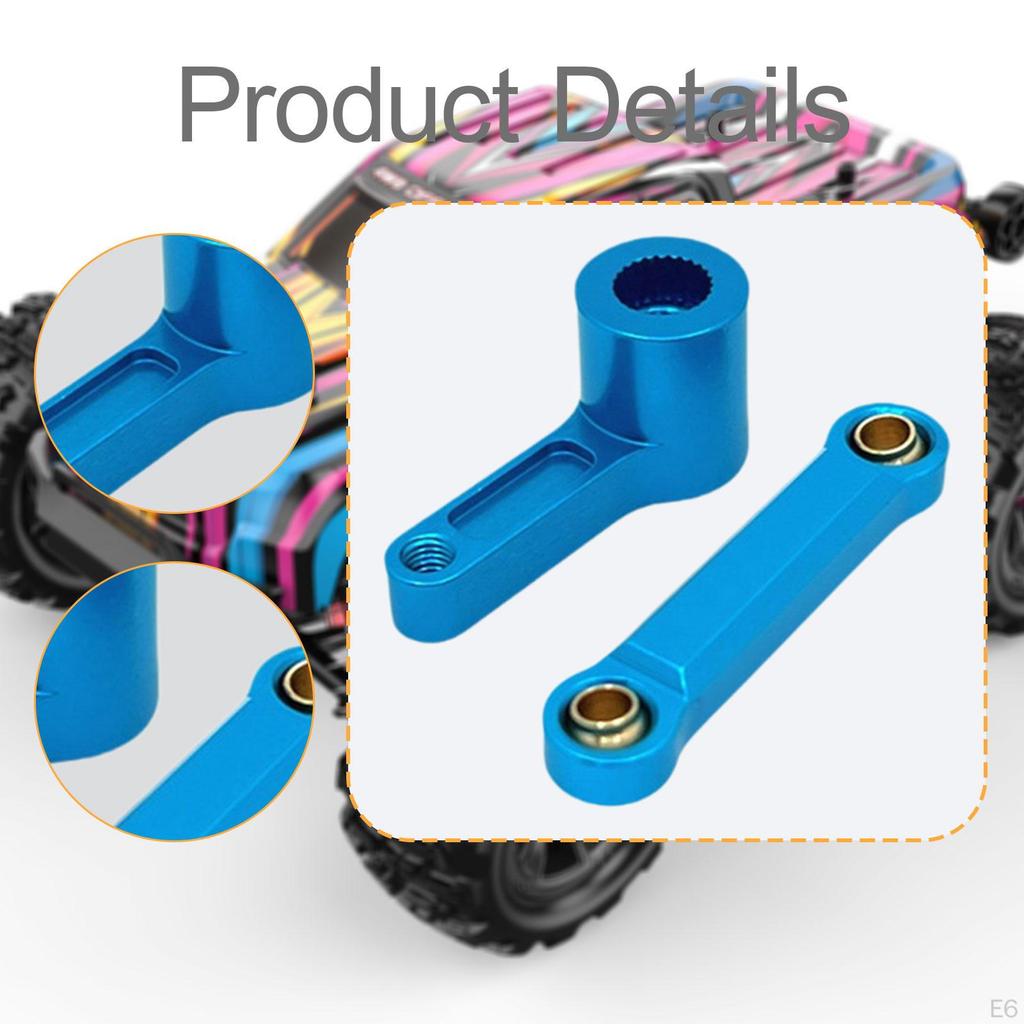 1/7 RC Car Steering Rod Servo Arm Accessories Spare Parts Portable Direct Replaces Durability