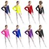 Kids Girls Gymnastics Leotards Rhinestones Ballet Jersey Unitards Bodysuit Rhythmic Gymnastics Artistic Skating Dance Costume