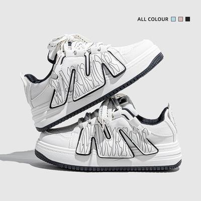 Модные AJGS Модные женские вулканизированные туфли Мягкая девушка Милые розовые кроссовки на толстой подошве Женские универсальные туфли для скейтборда 2024 Новинка