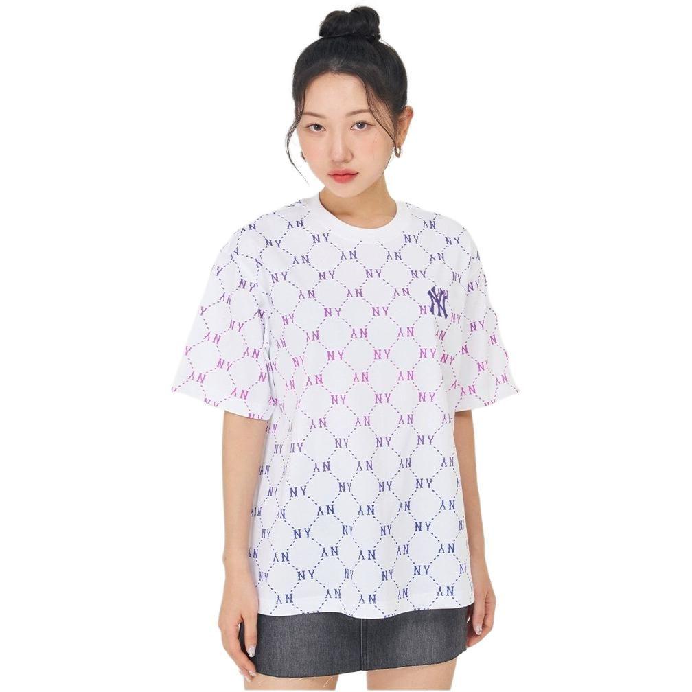 MLB New York Yankees T Shirt Unisex Water Purple 3ATSM1043-50VOS