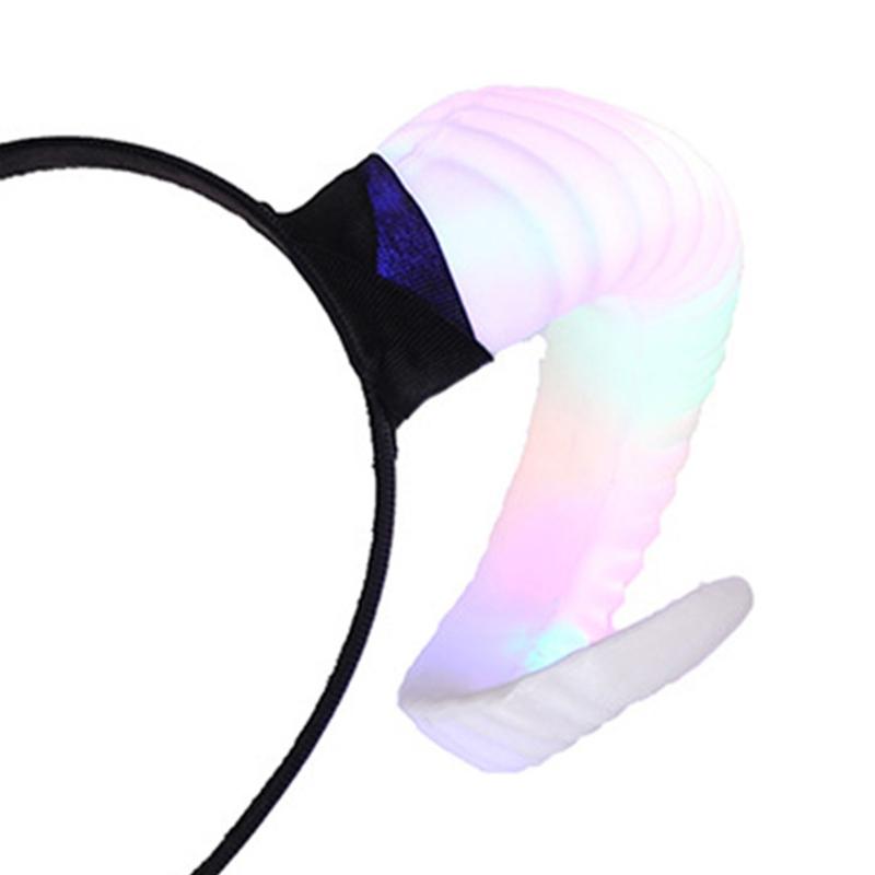 Large Horn Headband Devil Horn Hair Hoop Cosplay Ox Horn Hair Accessories for Party Halloween Cosplay Photo Props Favors