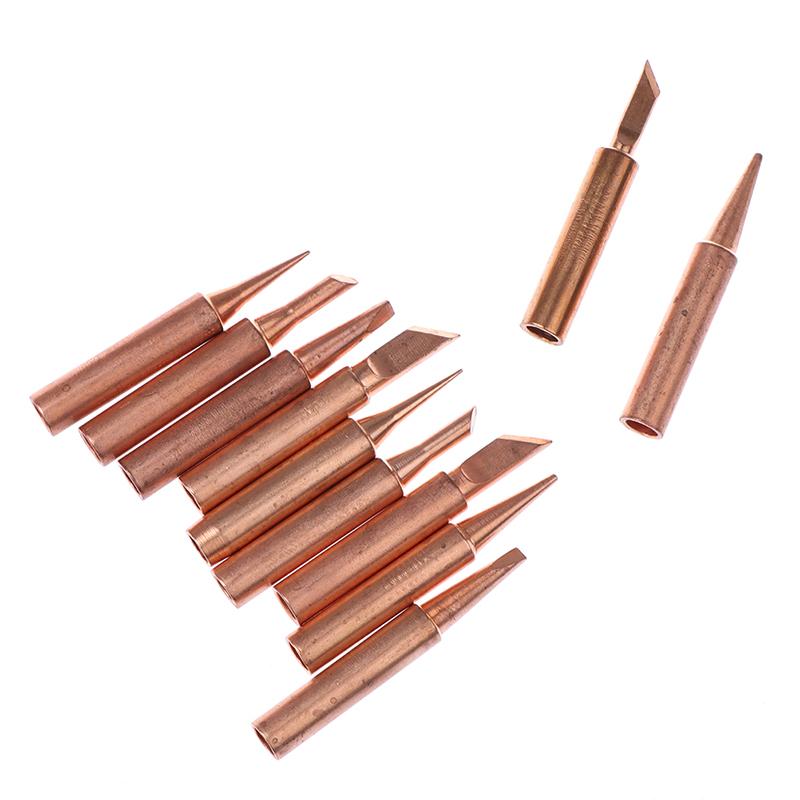 5/6Pcs Pure Copper 900M-T Solder Iron Tip Lead-Free Solder Tip Welding Head