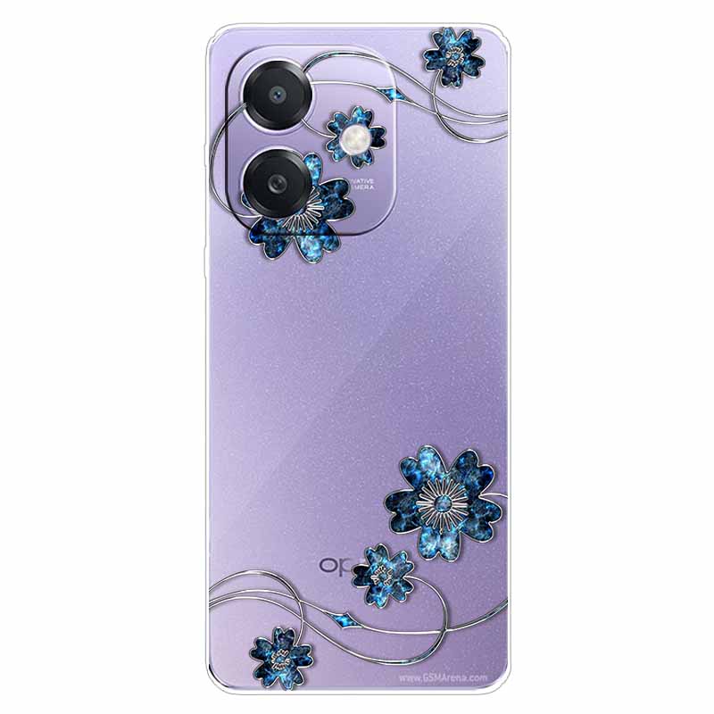 Для Oppo A60 5G CPH2683 Чехол OPPO A40 4G CPH2669 Прозрачный Мягкий Силиконовый ТПУ Чехол с Рисунком для A60 5G Прозрачный Мягкий ТПУ Чехол A40 4G