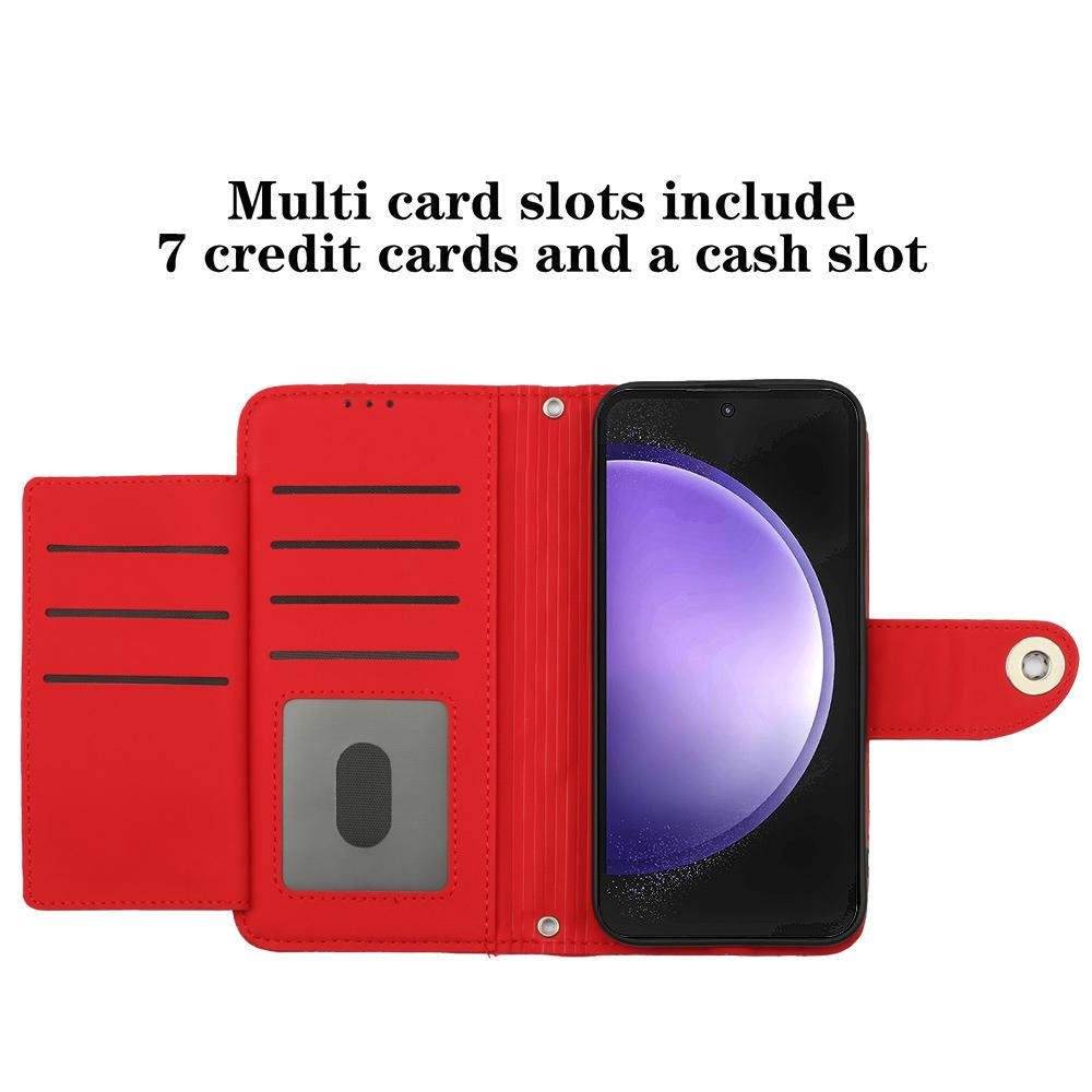 Чехол-кошелек из 6-цветной искусственной кожи с узором в ромбовидную клетку для Samsung Galaxy S Series(С6-С25).Серия А(А01-А73).Серия Galaxy F/M...