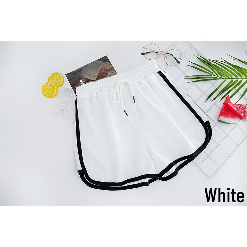 Женские облегающие повседневные летние спортивные шорты А-силуэта с высокой талией, длина три четверти