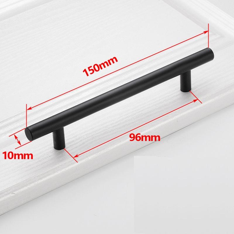 Xiaomi Furniture Handles Wardrobe Door Pull Stainless Steel Drawer Handle T Bar Straight Kitchen Long Cabinet Closet Knob Black Silver