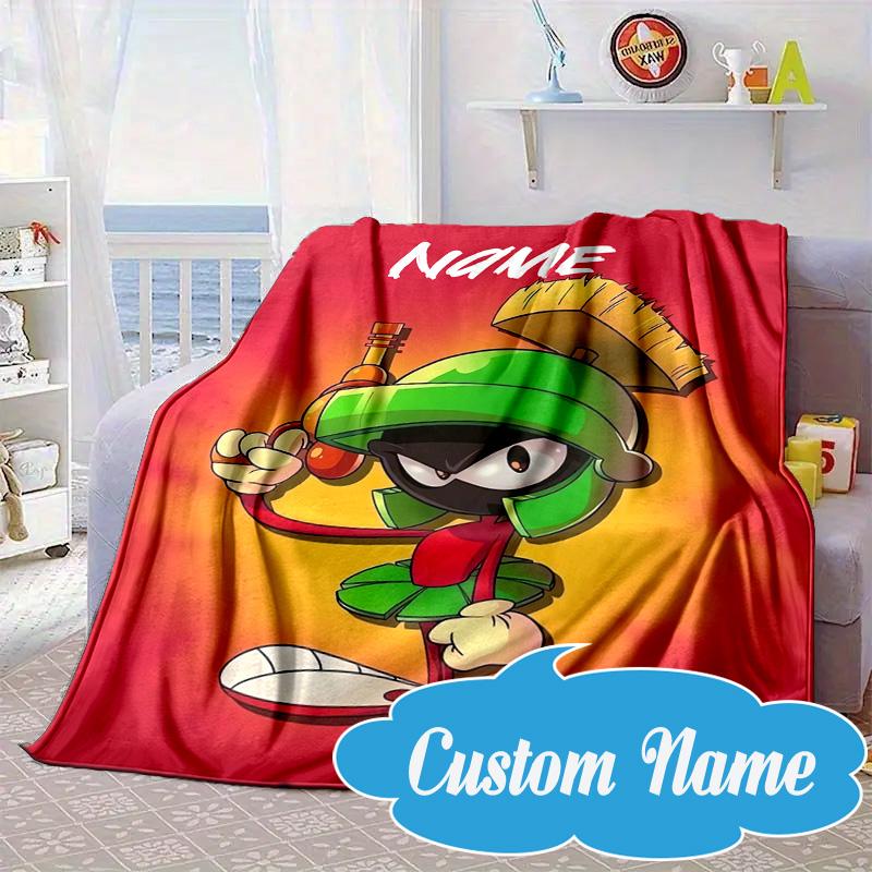Custom Name Marvin Adventure Blanket bed sofa Blanket Flannel Blanket for Camping, Hiking, Picnic Essentials,gift for Fan family