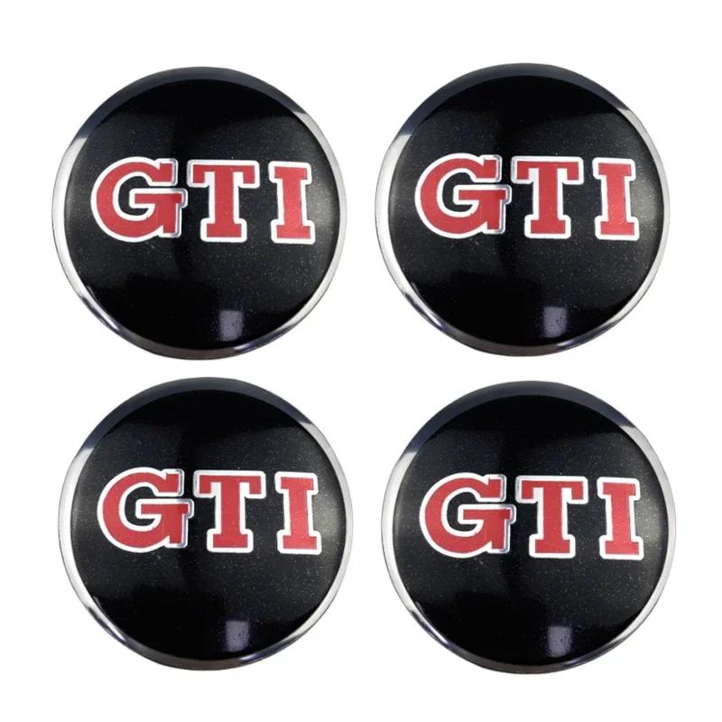 FD08-4pcs 56mm Car Wheel Center Sticker for Volkswagen ABT Golf 5 6 Polo Passat Tiguan CC Bettle Bora Touran MK4 Scirocco Santana