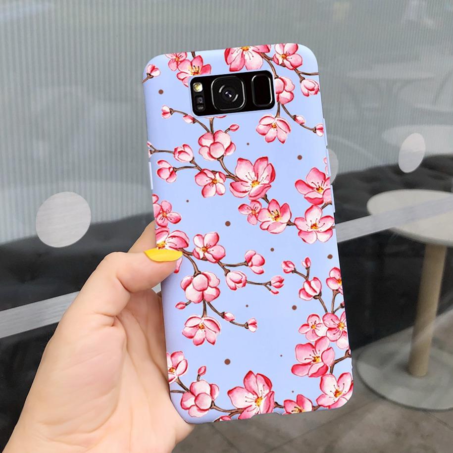 Ударопрочный Чехол Для Samsung S8 Plus SM-G955F Чехол Цветной Ромашка Кактус Мягкий Матовый Чехол Для Телефона Для Samsung S8 S 8 S8+ G950F Capa
