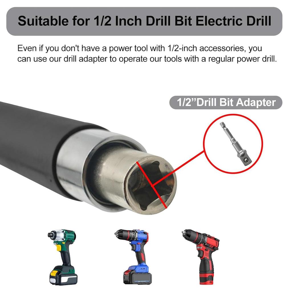 JGGLD Offset Extension Ratchet Long Extension Hand Tool for Tight Machine Auto Repair 43 x 4 x 4cm 3/8-inch Wrench, Wrench, Adapter, Spaces, Repair,