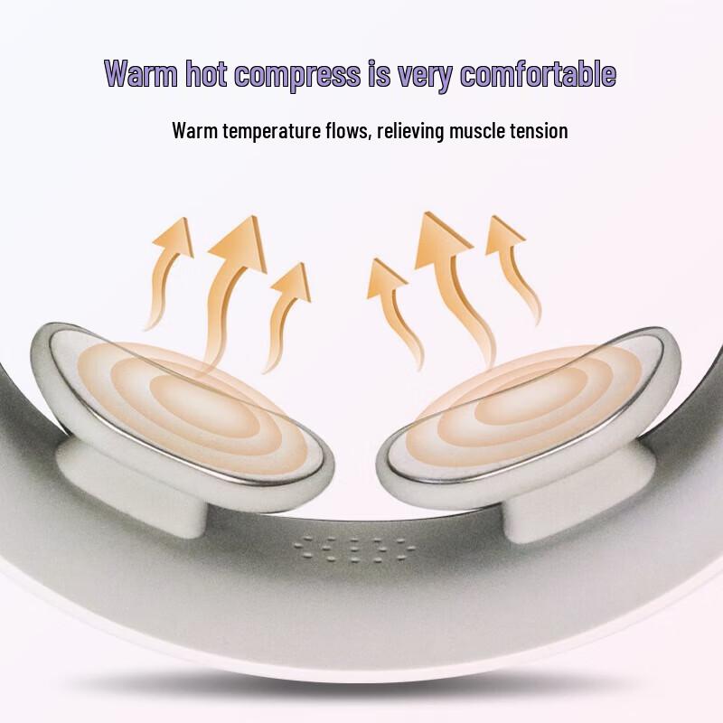 JIANCHENG Mini Cervical Neck Massager with Heat and Pulse Therapy CN plug (adapter included)