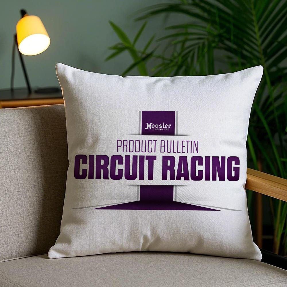 H-Hoosier Racing Декоративная наволочка Плюшевая ткань Мягкая Двусторонняя печать Невидимая молния Наволочка для подушки на диван Домашний декор