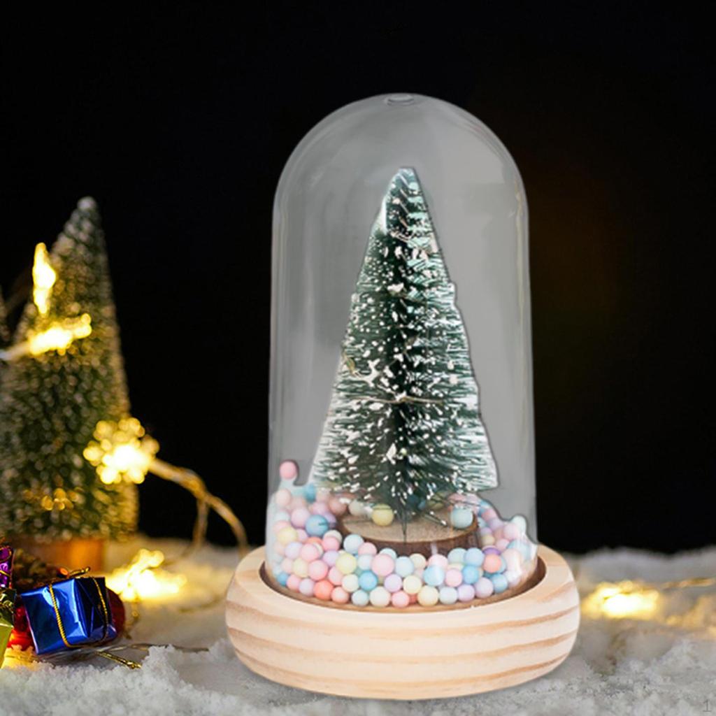 Mini Christmas Tree with LED Ornament Decorative Artificial Xmas for Fireplace/ Party