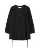 MILLO WOMEN Tuck Pleated Puff Blouse [Black]