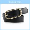 Versatile Pu Womens Belt With Metal Pin Closure For Fashionable Commuting And Leisure