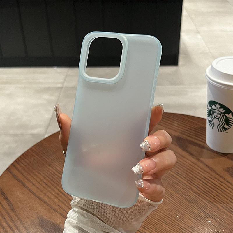 Soft Matte Candy Transparent Phone Case For For Iphone 11 12 13 14 15 16 Pro Max Plus X Xs Max XR Shockproof Silicone Bumper Cover