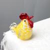 Ручная работа, фигурка петуха с цветной глазурью, статуэтка курицы в деревенском стиле, реалистичная скульптура животного, украшение для полки, рабочего стола в доме и офисе