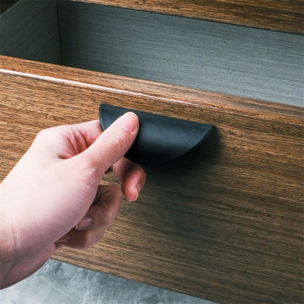 Дверная ручка без сверления, полукруглая, ручка для ящика, скандинавские мебельные ручки, ручка-скоба, кухня