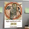 Календарь на 2026 год Средневековые совы Планировщик расписания Ежемесячные настенные календари для друзей семьи гостиной кабинета квартиры