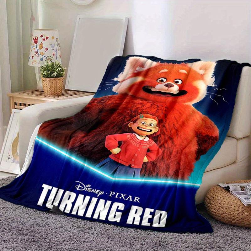 1pc, Disney Turning Red Red Panda with Girl Perfect for Home Decor, Couch Blanket, Outdoor Blanket, Gift, Flannel Throw