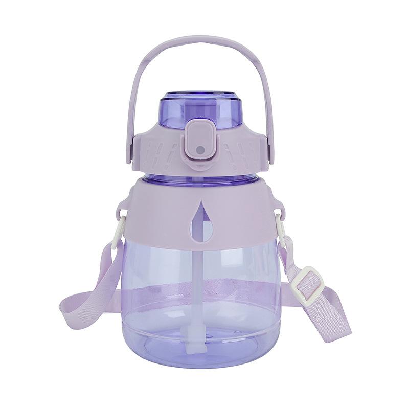 Высококачественная пузатая чашка, пластиковая космическая чашка, милая детская чашка с соломинкой, чашка для воды большой емкости