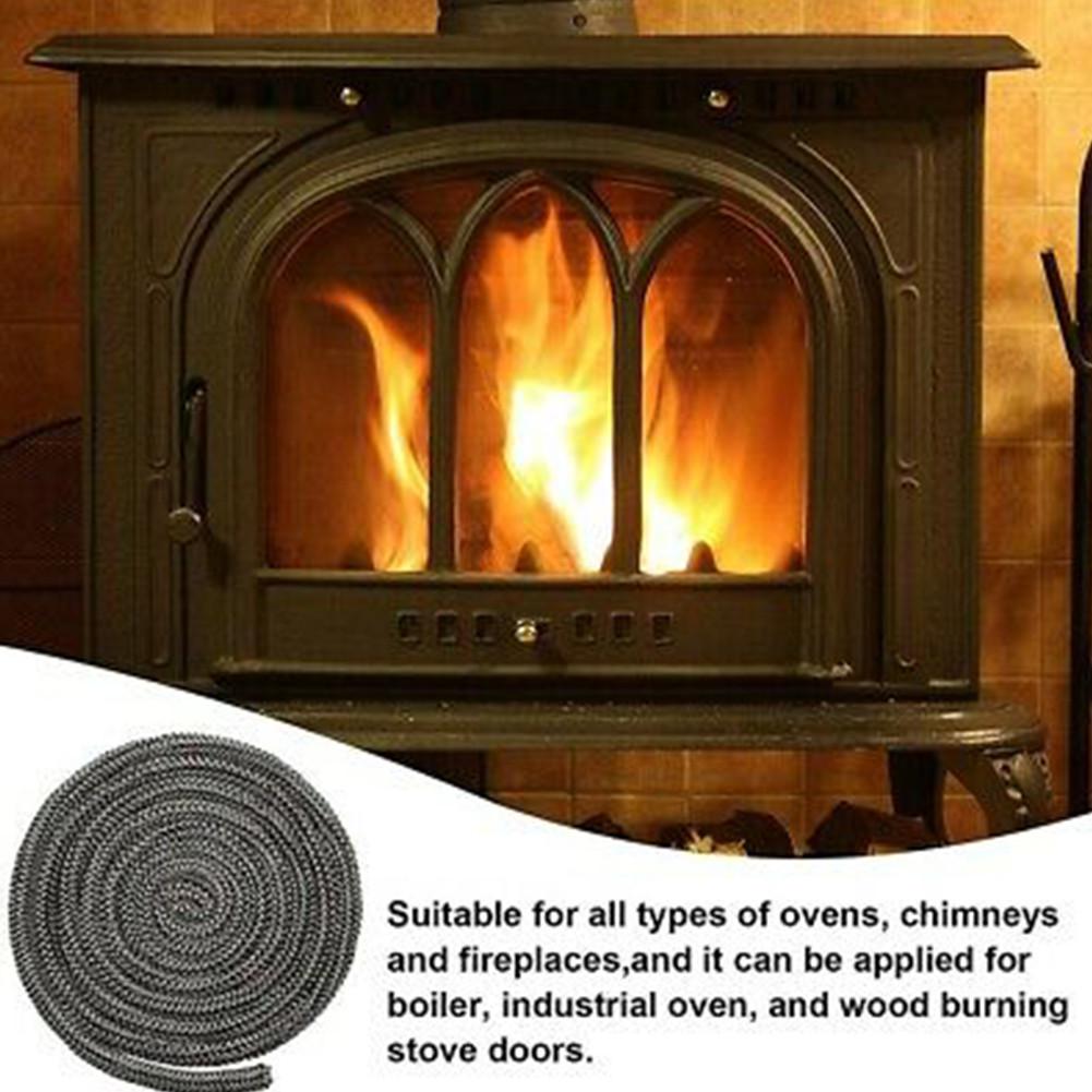 Стекловолоконный трос-уплотнитель 78 дюймов/2 м темно-серый стекловолокно